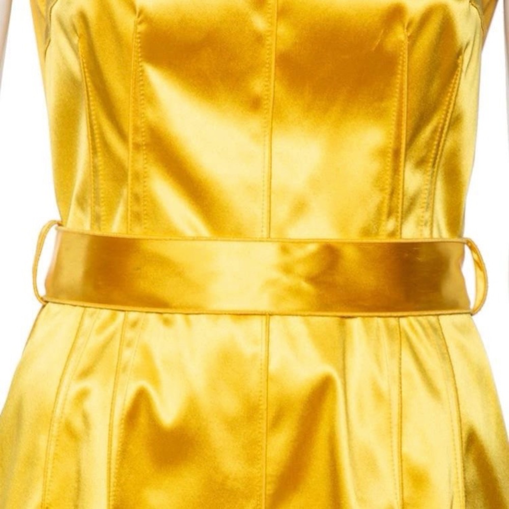 💝 Dolce & Gabbana Magenta Satin Sleeveless Belted Cocktail Dress 💝 - Picture 12 of 12